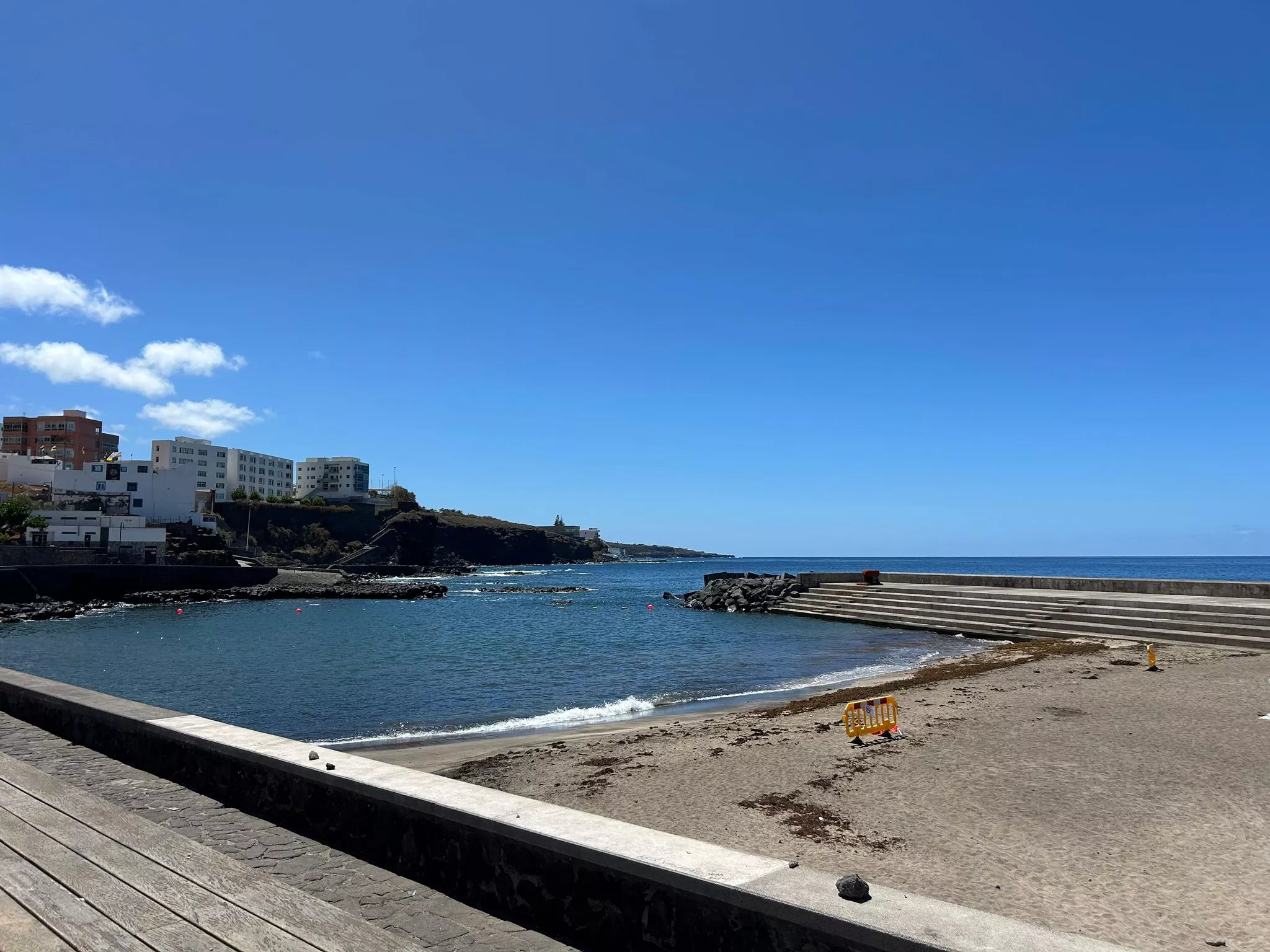Imagen de la playa de Bajamar, en La Laguna. / CEDIDA