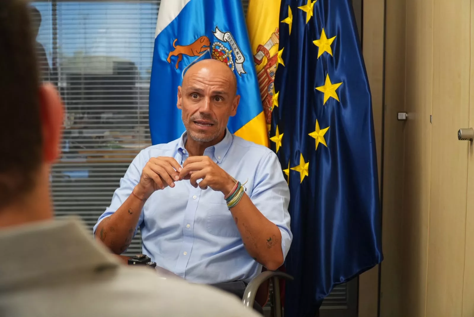Alfonso Cabello, presidente de Proexca y viceconsejero de la Presidencia de Canarias, durante una entrevista con Atlántico Hoy./ CEDIDA Alfonso Cabello, presidente de Proexca y viceconsejero de la Presidencia de Canarias, durante una entrevista con Atlántico Hoy./ CEDIDA