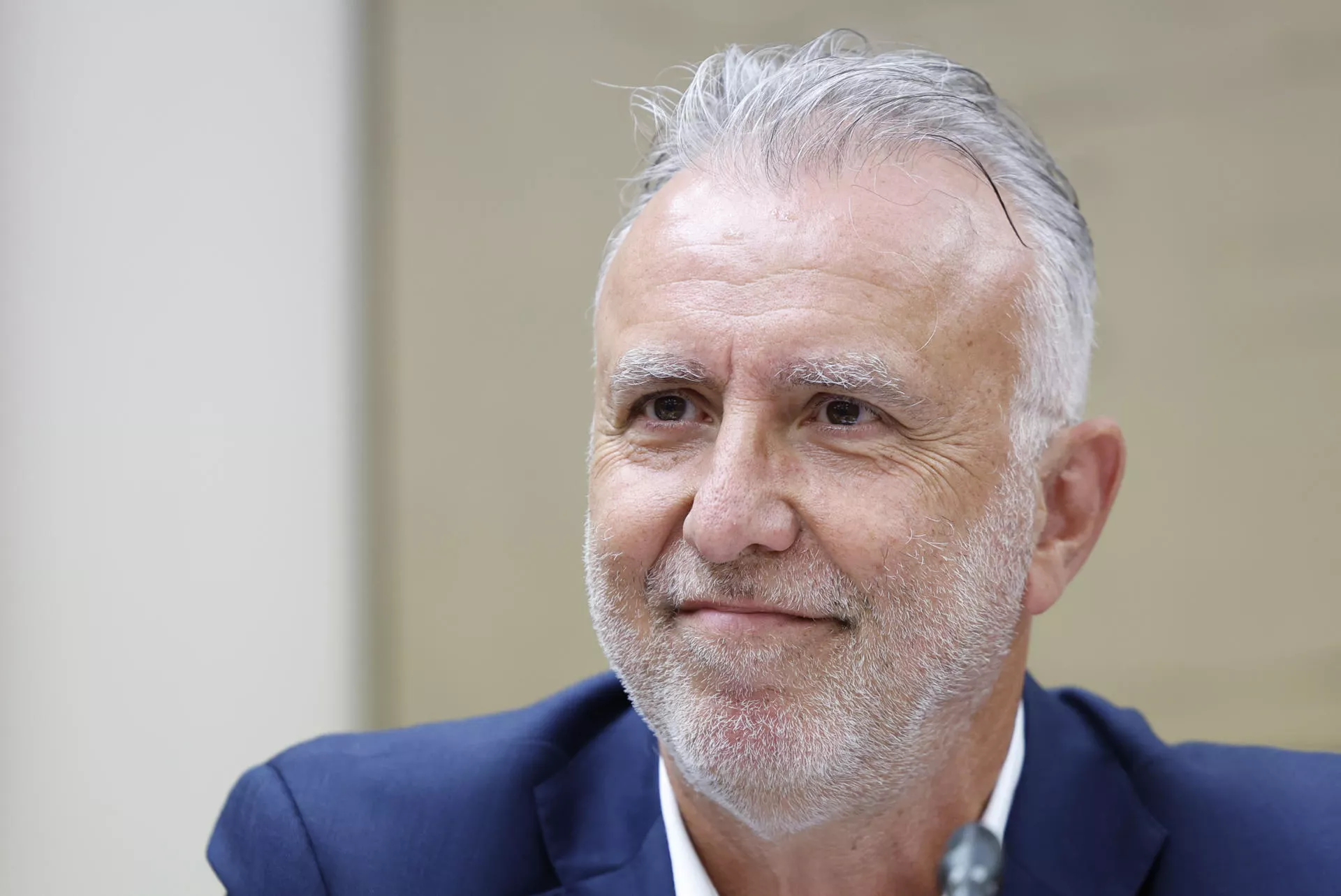 El ministro de Política Territorial y Memoria Democrática, Ángel Víctor Torres, comparece este jueves en la Comisión Mixta de Seguridad Nacional del Congreso. / EFE - MARISCAL