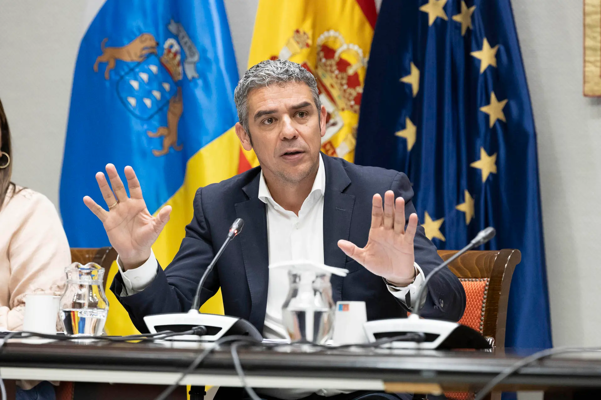 El consejero de Agricultura del Gobierno de Canarias, Narvay Quintero. / EFE