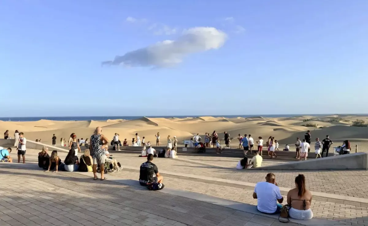 El mirador de Las Dunas de Maspalomas, en San Bartolomé de Tirajana. / CABILDO DE GRAN CANARIA