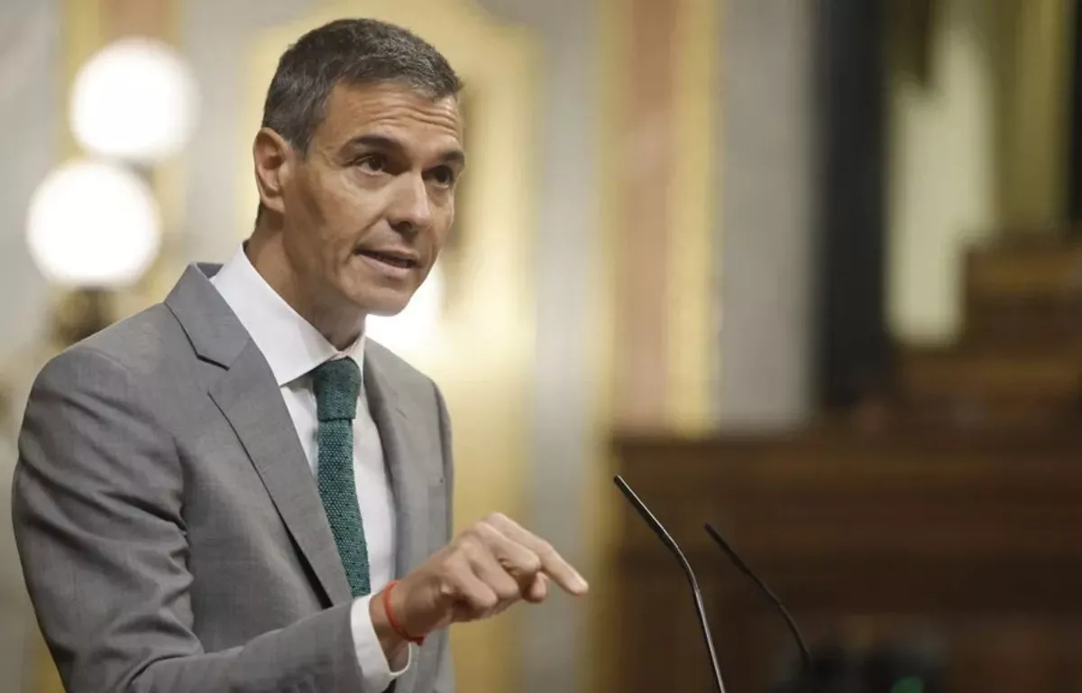 El presidente del Gobierno, Pedro Sánchez, comparece este jueves en el Congreso. EFE/ Sergio Perez