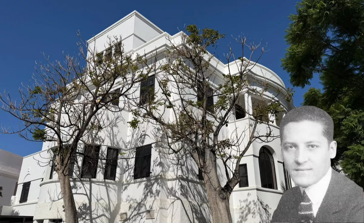 Imagen de la Casa Samsó y el arquitecto Marrero Regalado./ AH