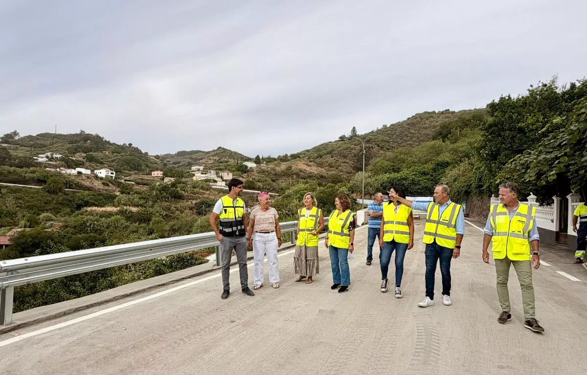 El Cabildo reabre la carretera de Ariñez (GC-400) tras ocho meses de obras por la borrasca Therese. AH