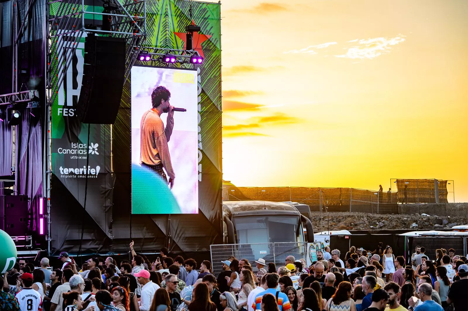 El cantante tinerfeño Choclock en el concierto que ofreció en Tenerife Phe Festival 2026. / CEDIDA