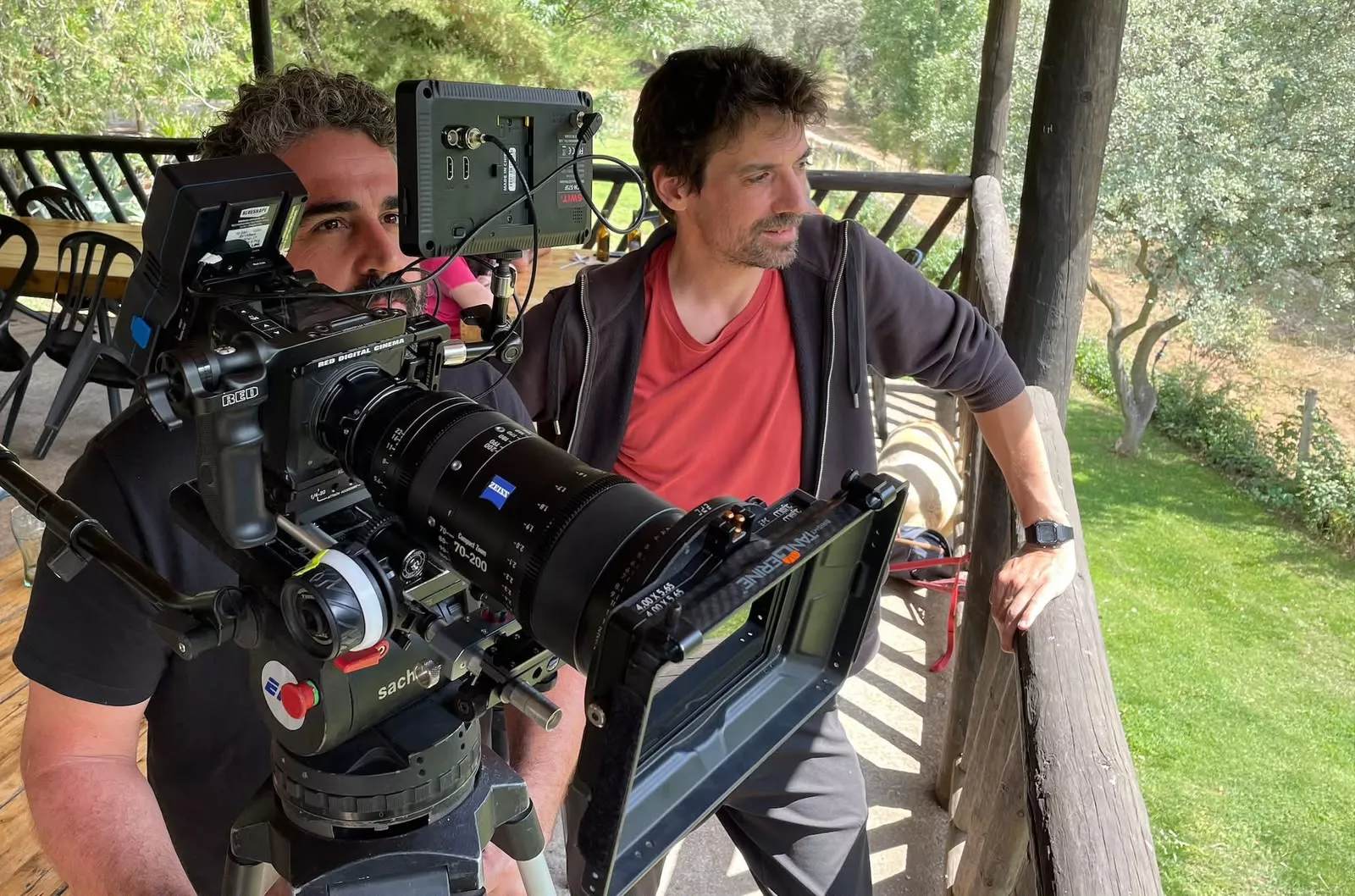 Imagen del rodaje de 'Manantial'./ El Viaje Films