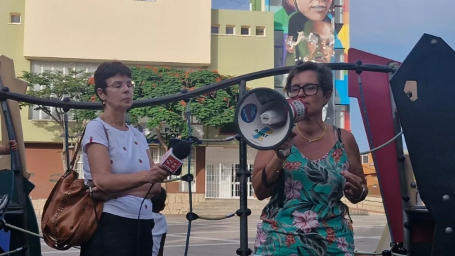 Imagen de la protesta del pasado 5 de septiembre./ CEDIDA POR BEGOÑA CORREA Imagen de la protesta del pasado 5 de septiembre./ CEDIDA POR BEGOÑA CORREA