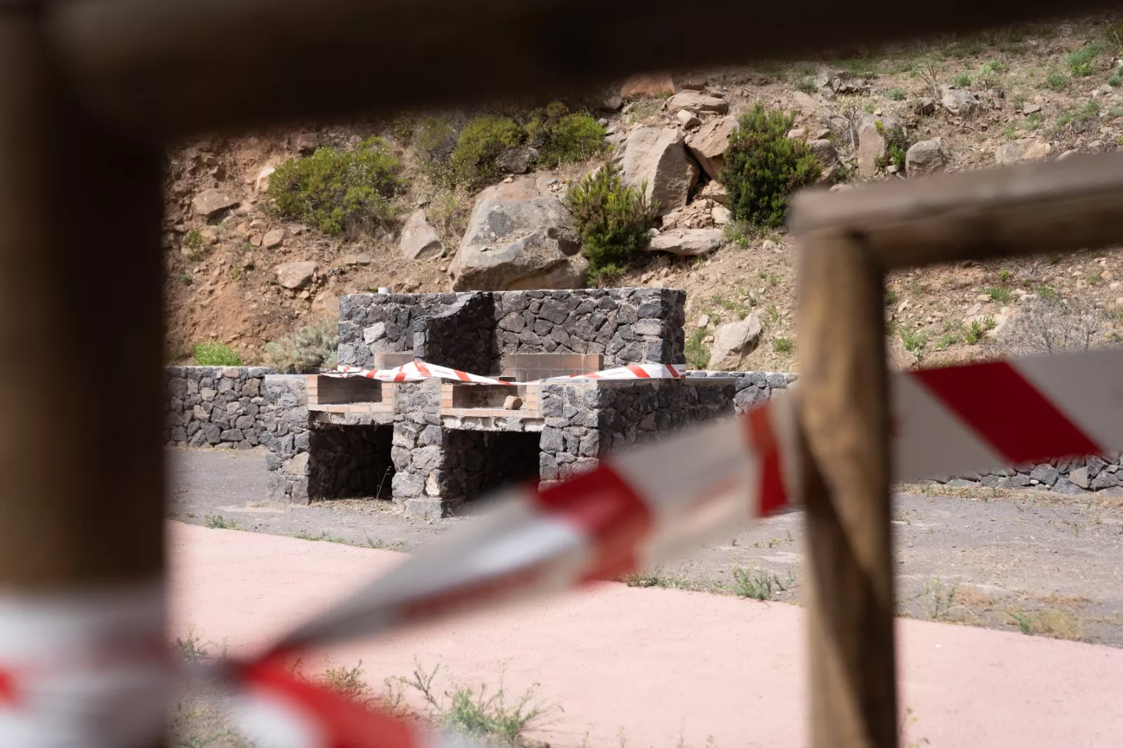 Merenderos cerrados en La Gomera por riesgo de incendios./ CEDIDA