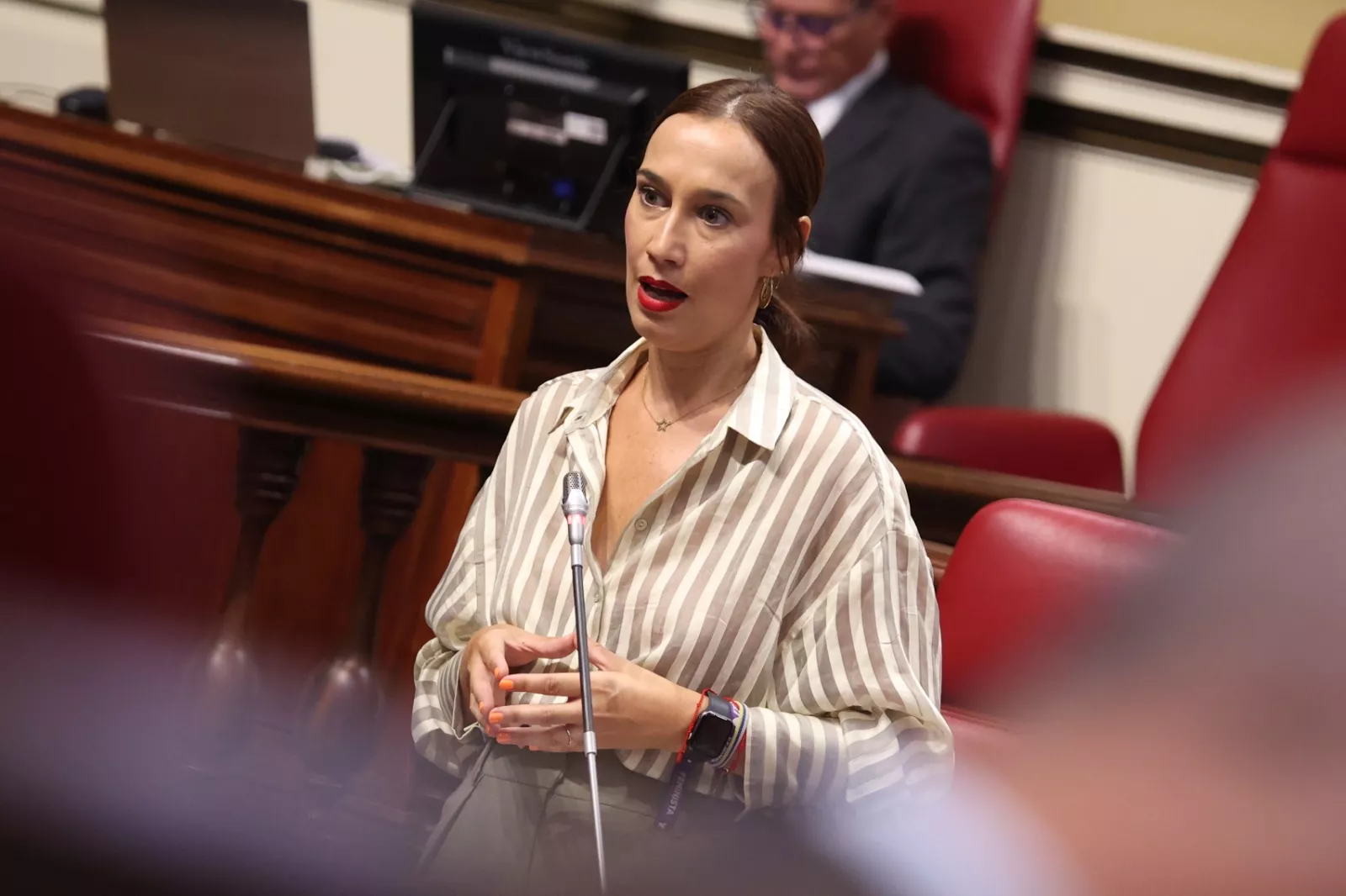 La presidenta del Grupo Parlamentario Socialista, Nira Fierro. AH