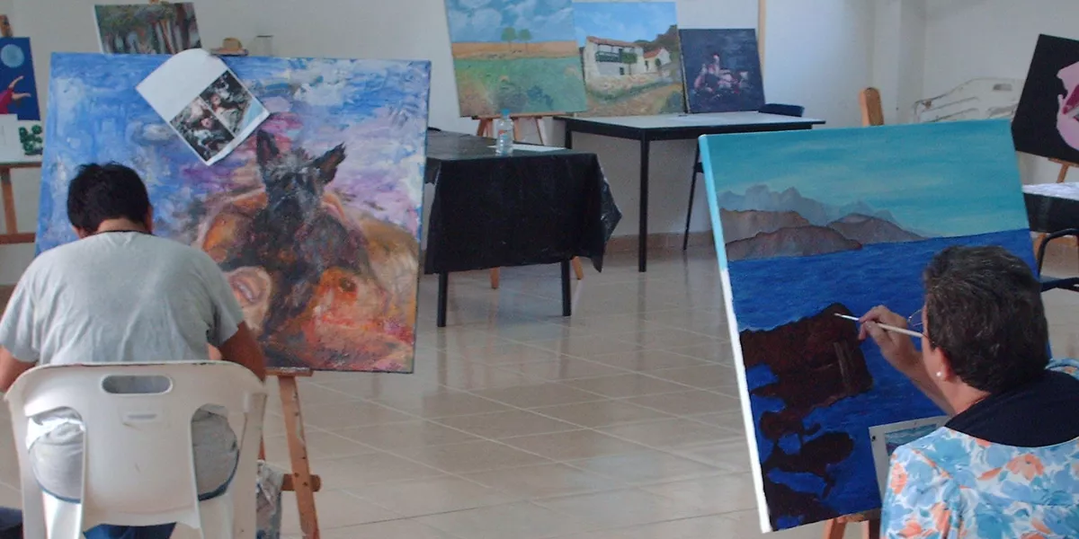 Imagen del taller de pintura / AYUNTAMIENTO DE AGÜIMES