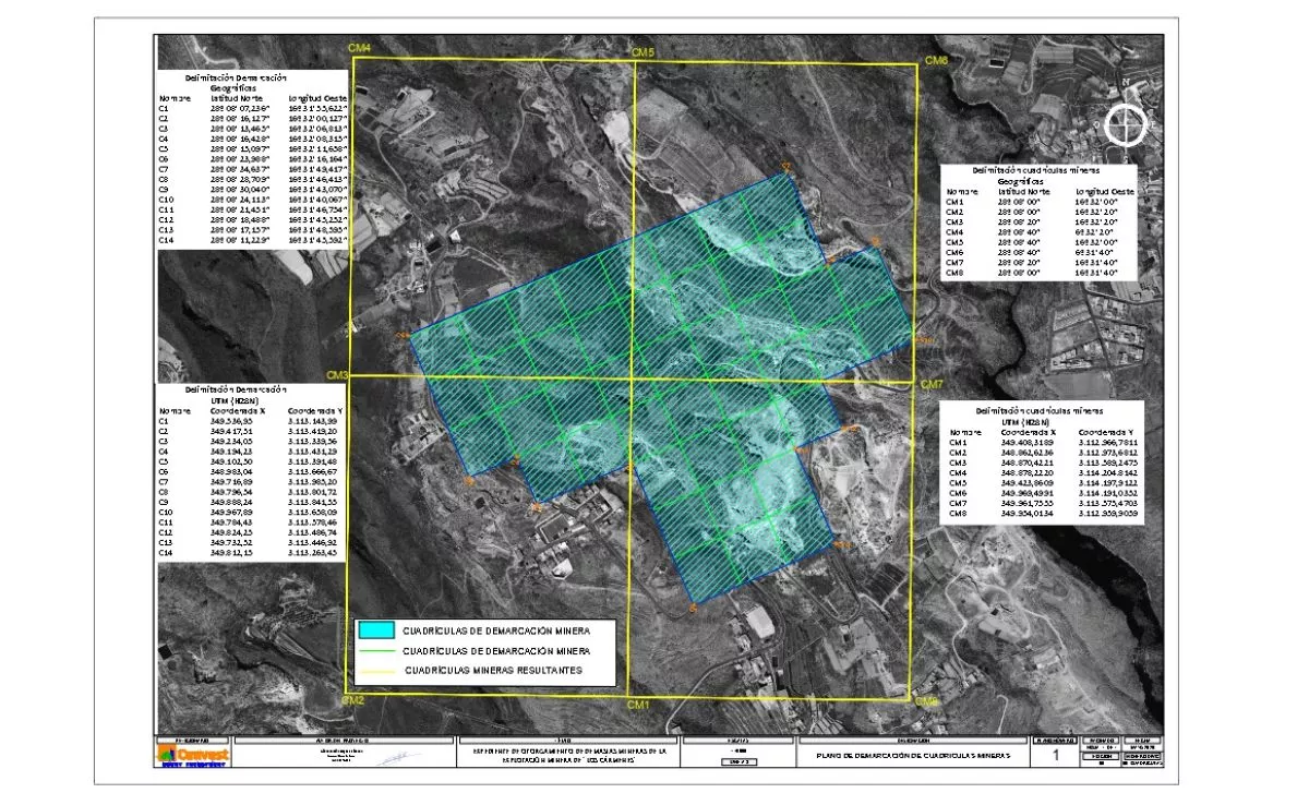 Superficie dibujada por Cement Investment./ Imagen del Gobierno de Canarias