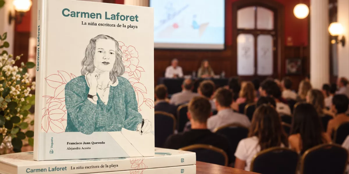 Imagen de la presentación del libro 'Carmen Laforet. La niña escritora de la playa'  FUNDACIÓN ACUORUM  (1)