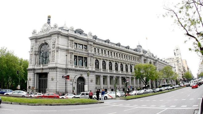 Vista de la fachada del Banco de España. / ZIPI-EFE
