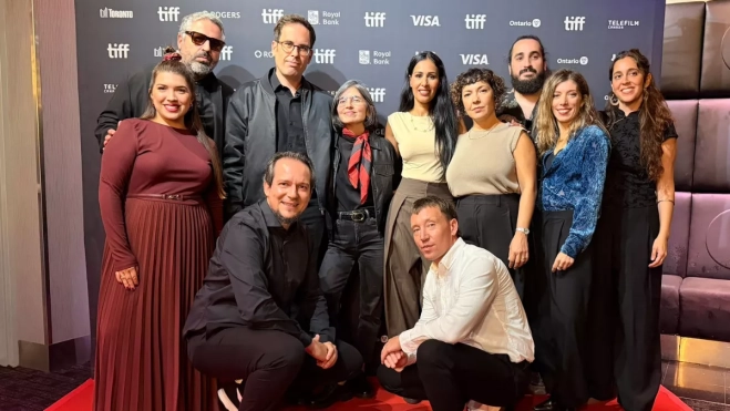 El equipo detrás de la película 'Las Islas Afortunadas' en Toronto./ CEDIDA POR JOSÉ ALAYÓN El equipo detrás de la película 'Las Islas Afortunadas' en Toronto./ CEDIDA POR JOSÉ ALAYÓN