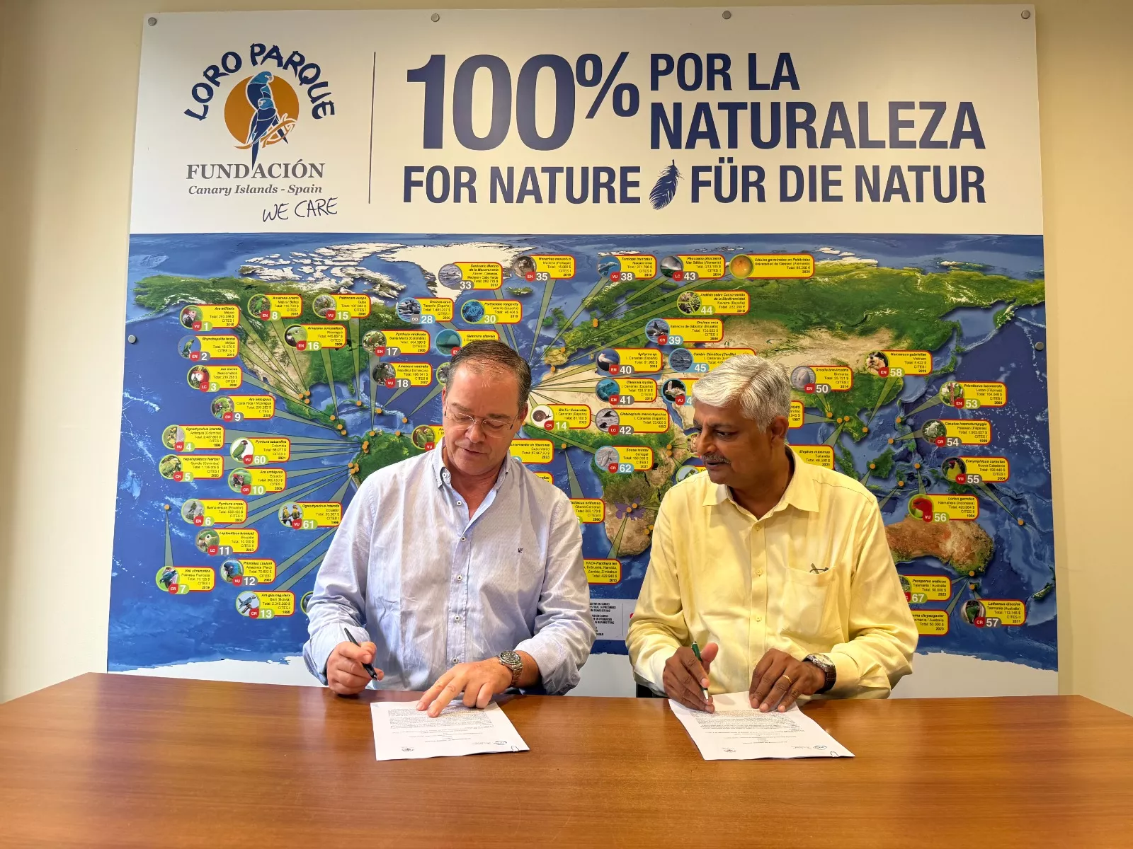 Loro Parque Fundación y la UICN SSC firman una alianza estratégica global para acelerar la protección de especies amenazadas. AH