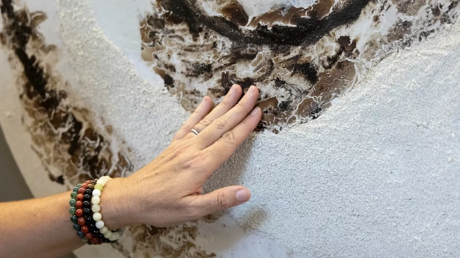 Una obra de la exposición 'Renacer'./ ULL Una obra de la exposición 'Renacer'./ ULL