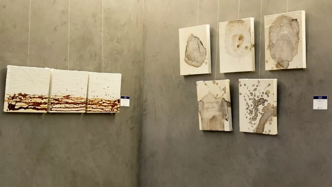 Obras de la exposición 'Renacer'./ ULL Obras de la exposición 'Renacer'./ ULL
