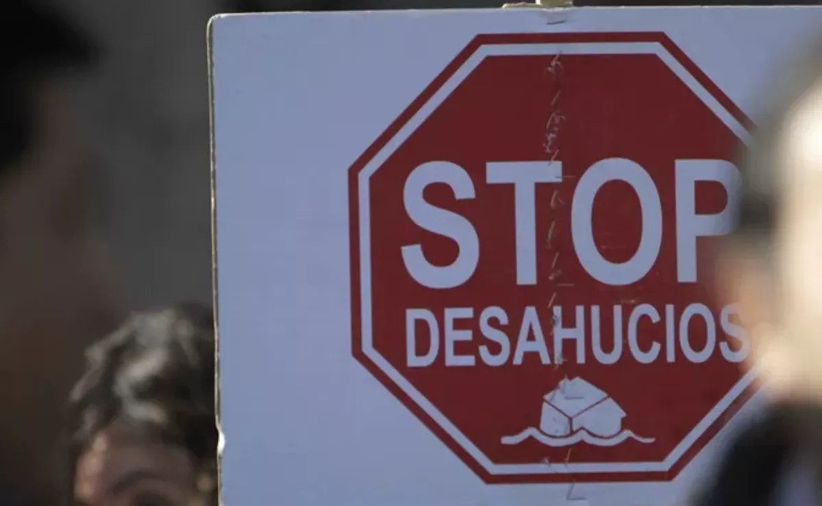 Imagen de una protesta por desahucios. / EFE