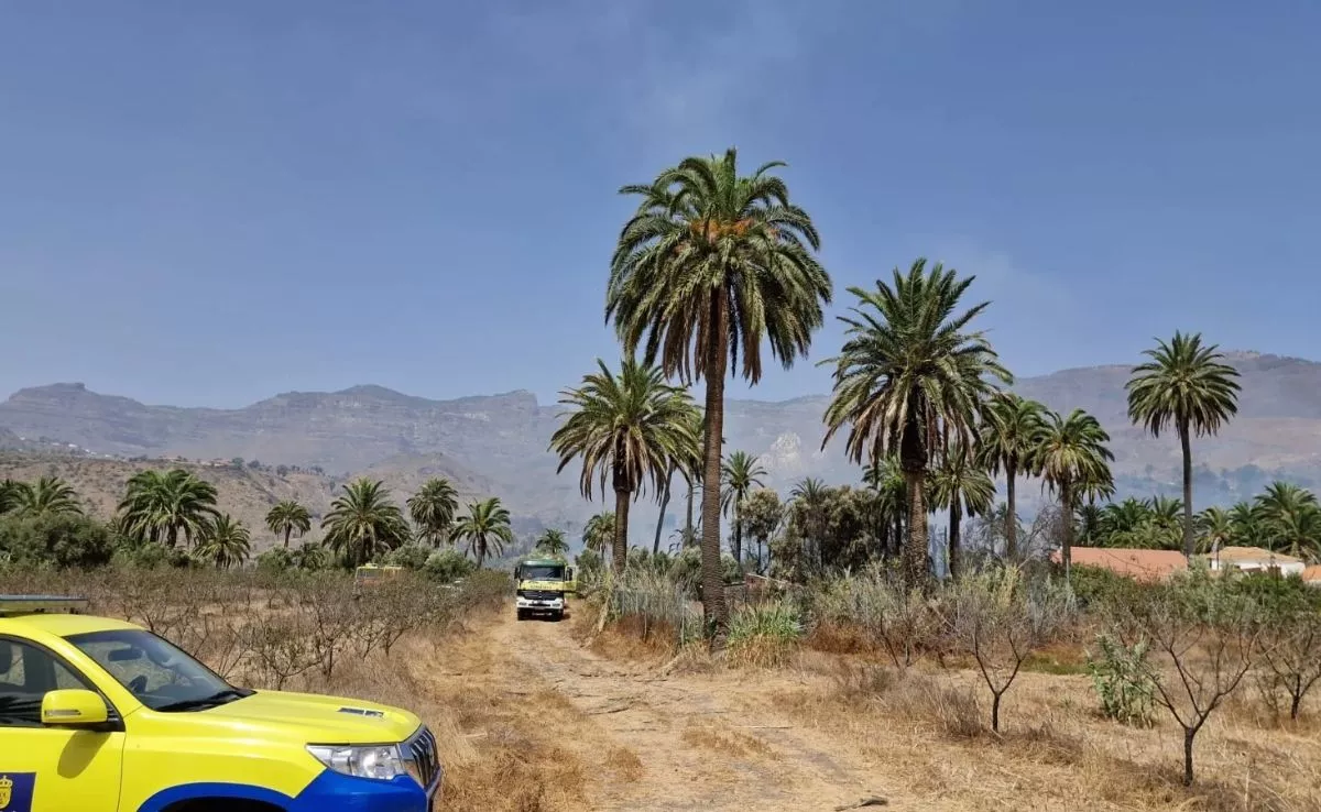 Imagen del incendio de Santa Lucía / AYUNTAMIENTO DE SANTA LUCÍA