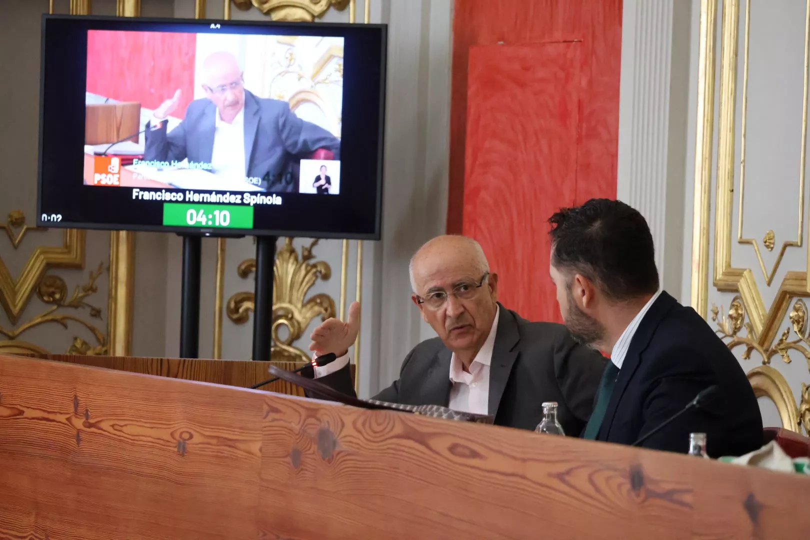El concejal Francisco Hernández Spínola, durante el Pleno ordinario del mes de septiembre. AH