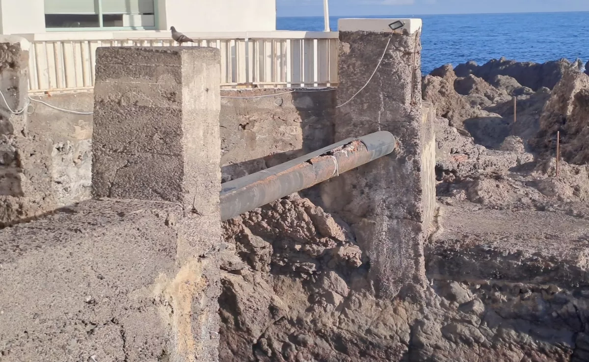 Estado en el que se encontraba el colector / AYUNTAMIENTO DE PUERTO DE LA CRUZ