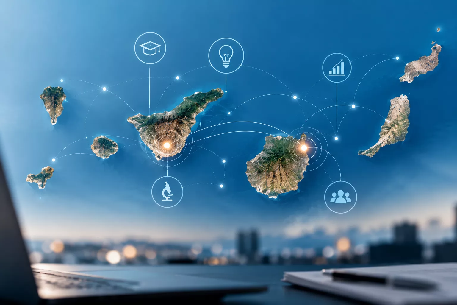 Las Palmas de Gran Canaria y Arona se cuelan entre los polos de innovación más eficientes de España. / AH
