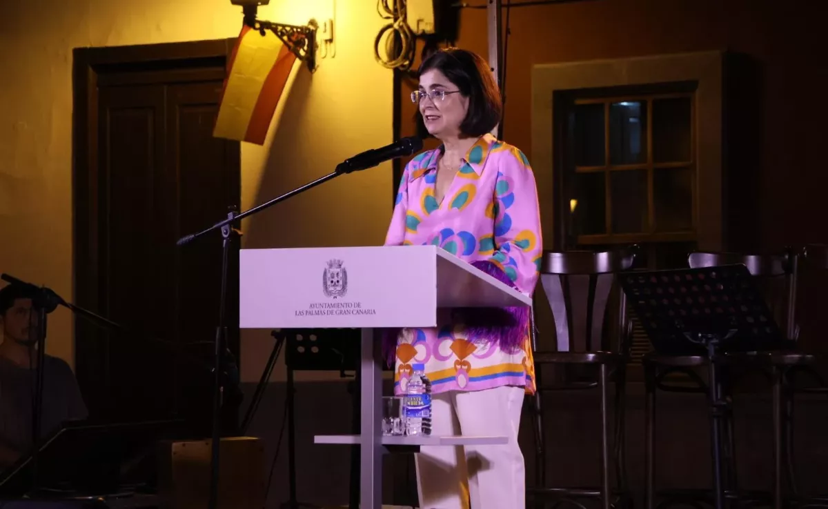 La alcaldesa Carolina Darias en el pregón de las fiestas del Rosario / AYUNTAMIENTO DE LAS PALMAS