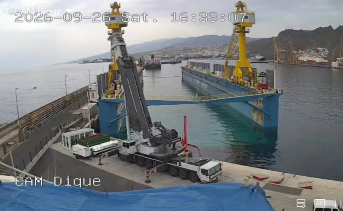 Imagen del momento de la inmersión / TENERIFE SHIPYARDS