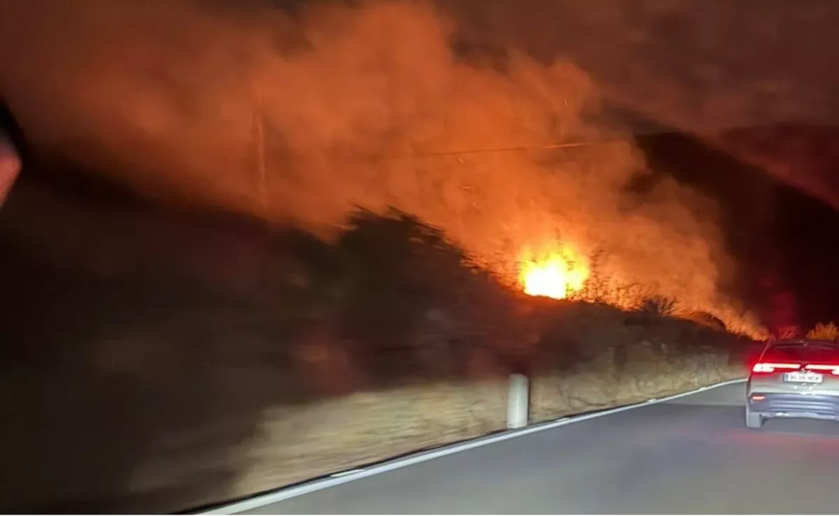 Imagen del conato de incendio en La Pasadilla / AYUNTAMIENTO DE TELDE