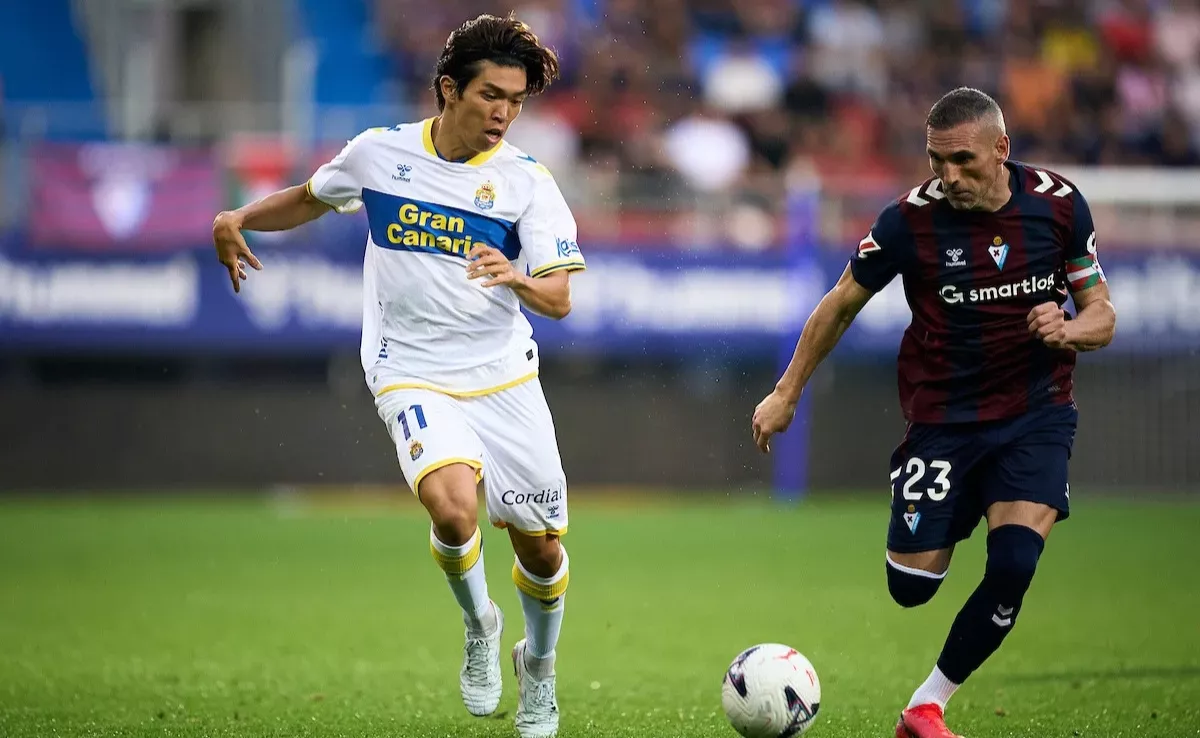 Momento del partido entre la UD y el Eibar / UD LAS PALMAS