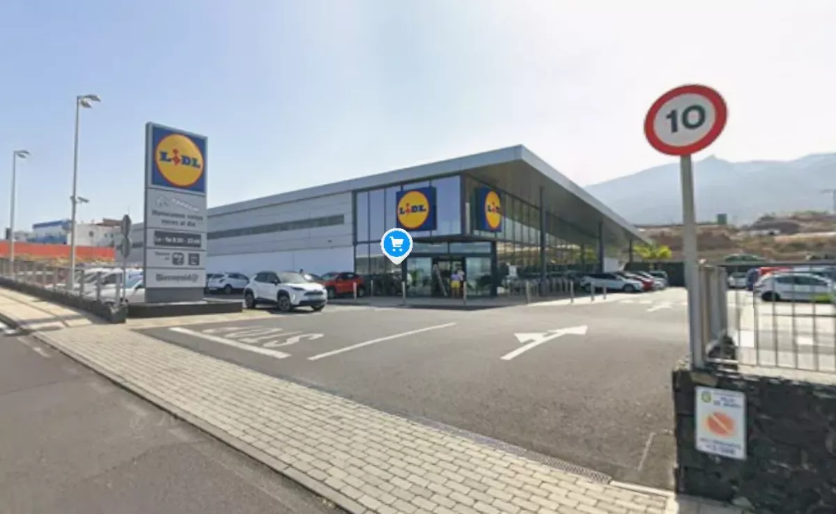 Lidl del polígono El Carretón de Arafo./ MAPS