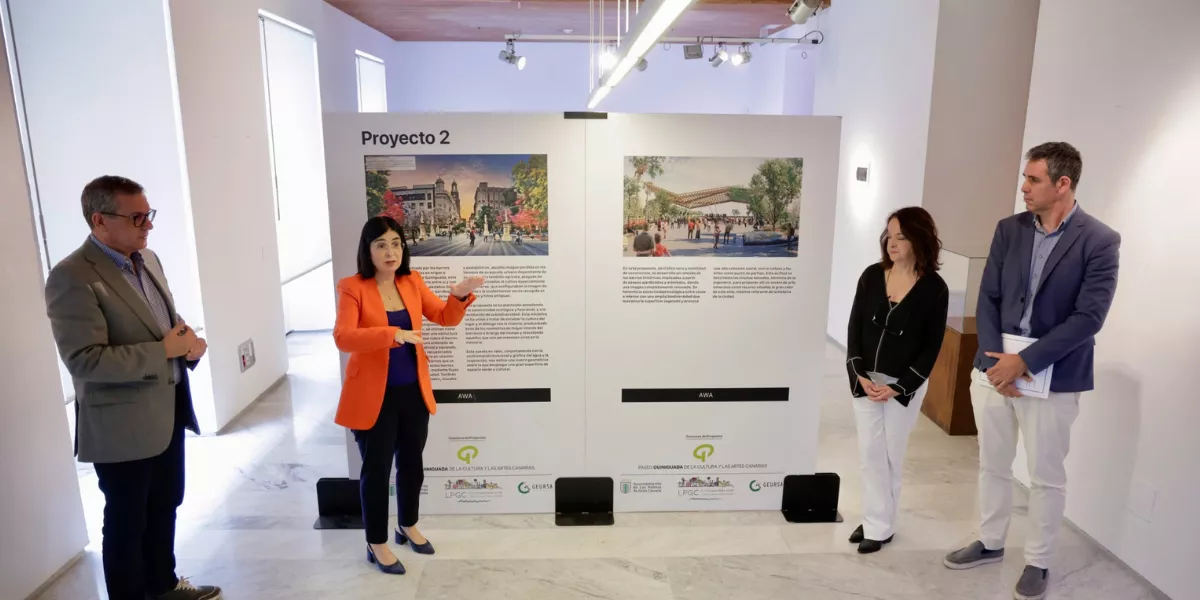 Mauricio Roque y Carolina Darias en la presentación del proyecto AWA  AYUNTAMIENTO DE LAS PALMAS DE GRAN CANARIA