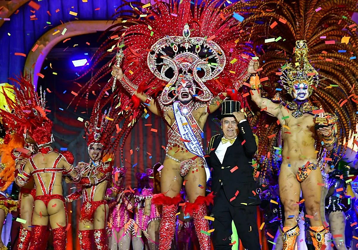 Osvaldo Cabrera, conocido artísticamente como Drag Ávalon, se proclamó ganador de la Gala Drag del Carnaval Internacional de Maspalomas 2026. CEDIDA