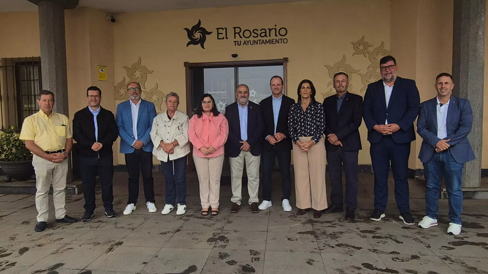 Comité ejecutivo de la FECAM en el El Rosario. / FECAM