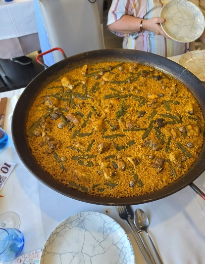Una auténtica paella valenciana en el restaurante Bonaire. AH
