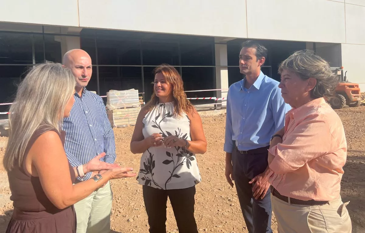 Visita a las obras del nuevo HiperDino de Costa Teguise. AH