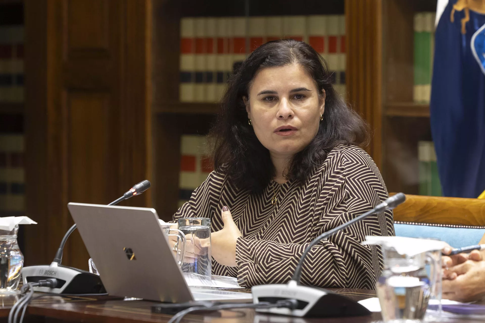 La presidenta de la Federación Canaria de Municipios (Fecam) y alcaldesa de Candelaria (Tenerife), María Concepción Brito. EFE