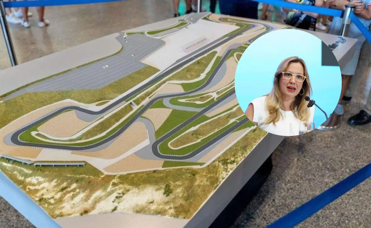 Imagen del Circuito del Motor junto a la presidenta del Cabildo de Tenerife, Rosa Dávila. / AH