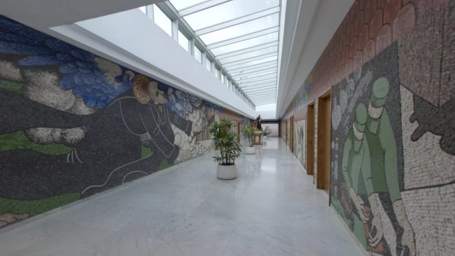 Interior de las instalaciones de San Juan de Dios en Las Palmas de Gran Canaria. / AH