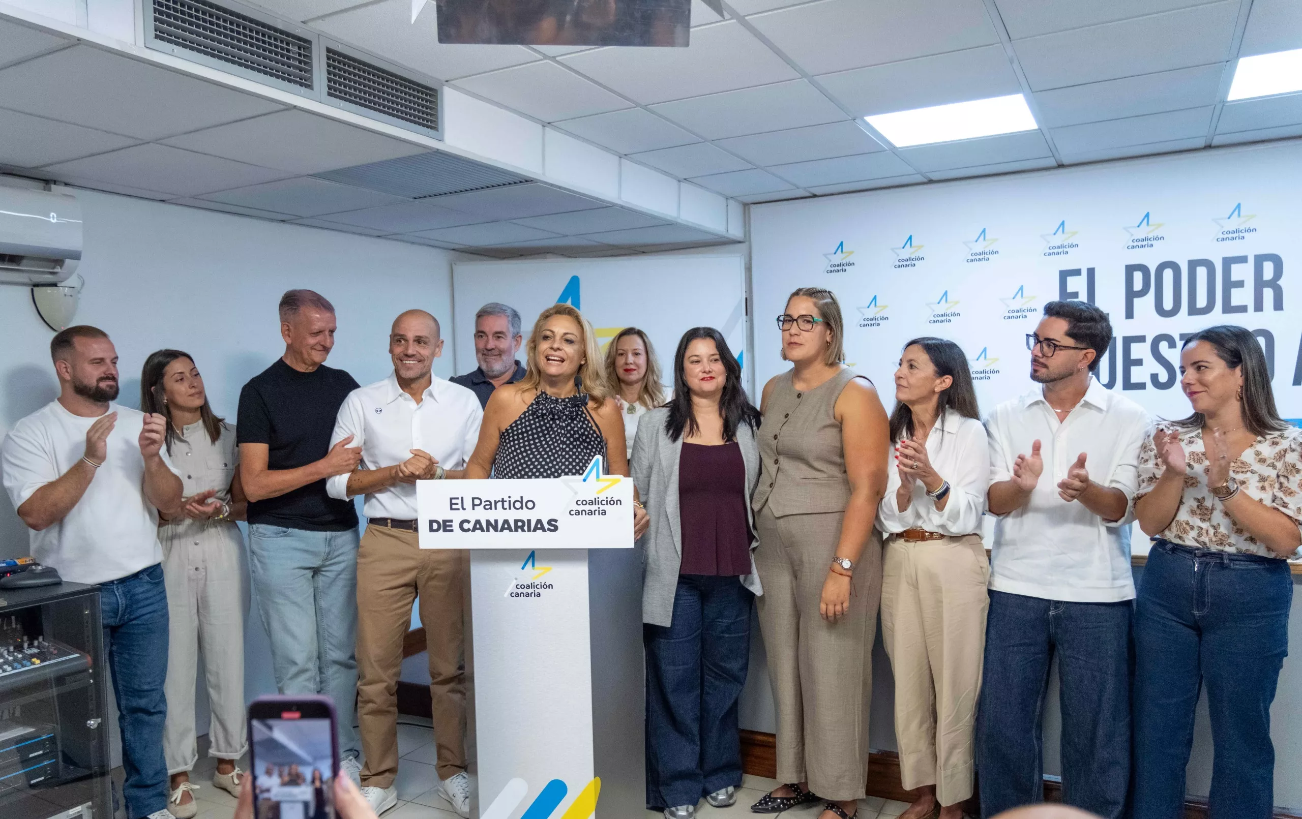 La diputada Cristina Valido durante el Consejo Político Insular de CC en Tenerife. CEDIDA
