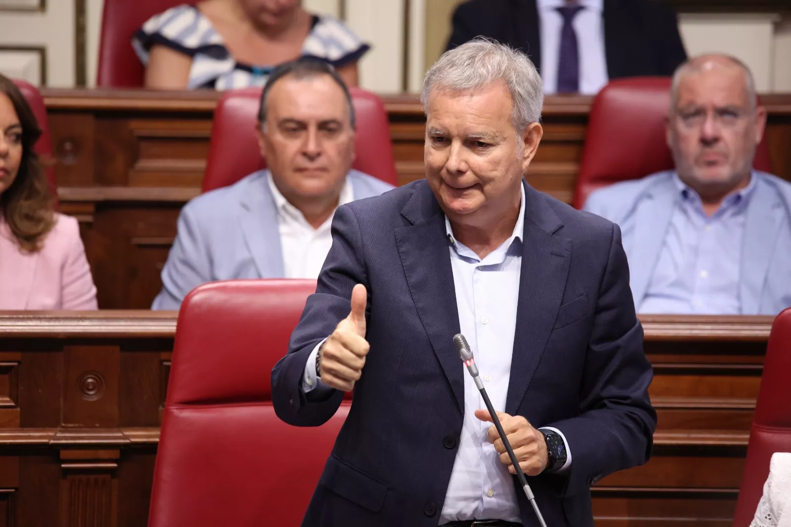 El portavoz del Grupo Parlamentario Socialista, Sebastián Franquis. / PSOE