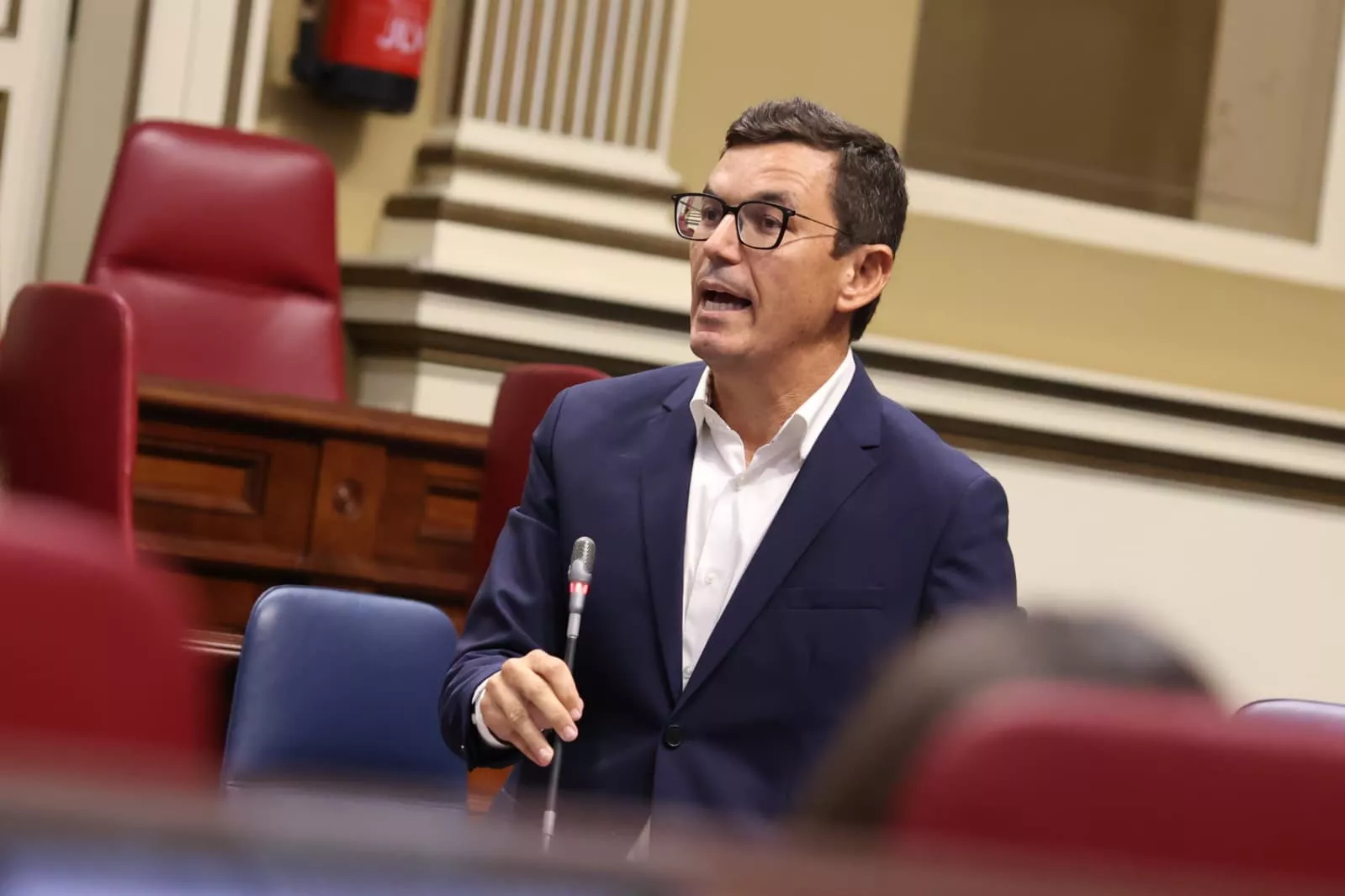 Pablo Rodríguez en la sesión plenaria./ Consejería de Obras Públicas, Vivienda y Movilidad