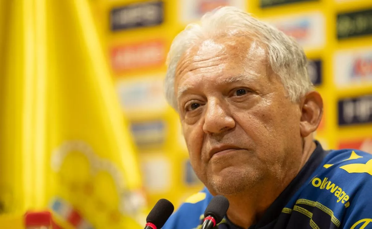 Imagen de Juan Manuel Rodríguez, técnico interino de la UD Las Palmas./ Quique Curbelo (EFE)
