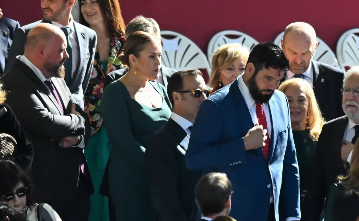 Astrid Pérez en uno de los actos del Día de la Fiesta Nacional./ Imagen cedida por el Parlamento de Canarias