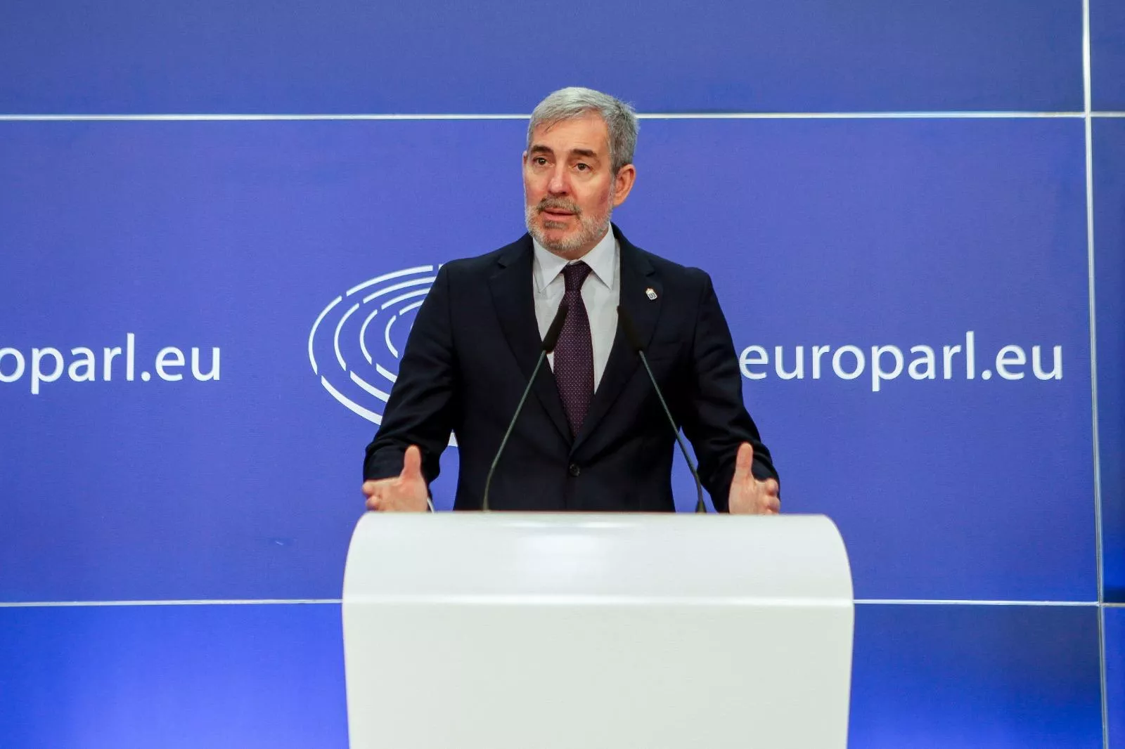 El presidente de Canarias, Fernando Clavijo, en Bruselas. / GOBIERNO DE CANARIAS