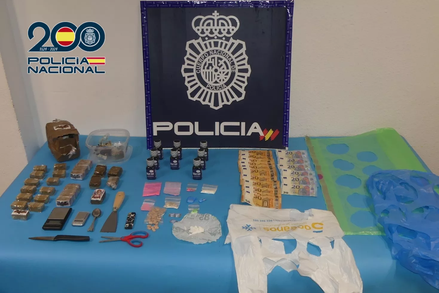 Dos meses de investigación destapan un almacén de drogas en el sur de Gran Canaria. POLICÍA NACIONAL