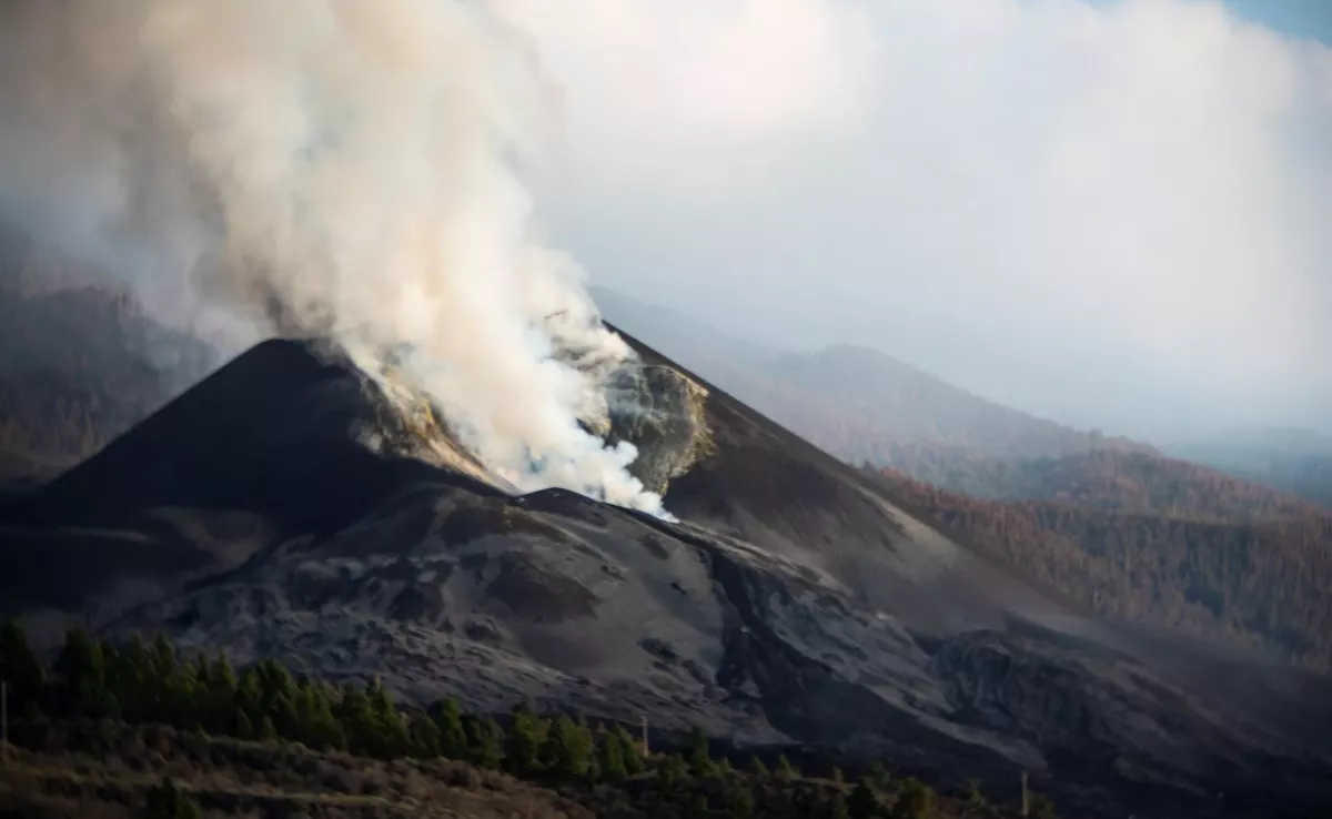 Imagen de archivo del volcán Tajogaite, en La Palma / EFE