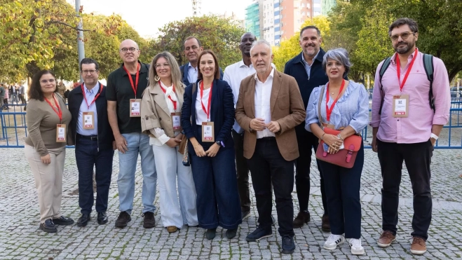 Miembros del PSOE canario en el Comité Federal celebrado en Fuenlabrada./ CEDIDA Miembros del PSOE canario en el Comité Federal celebrado en Fuenlabrada./ CEDIDA