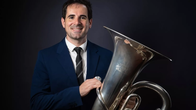 Óscar Santiso, tubista./ CEDIDA Óscar Santiso, tubista./ CEDIDA