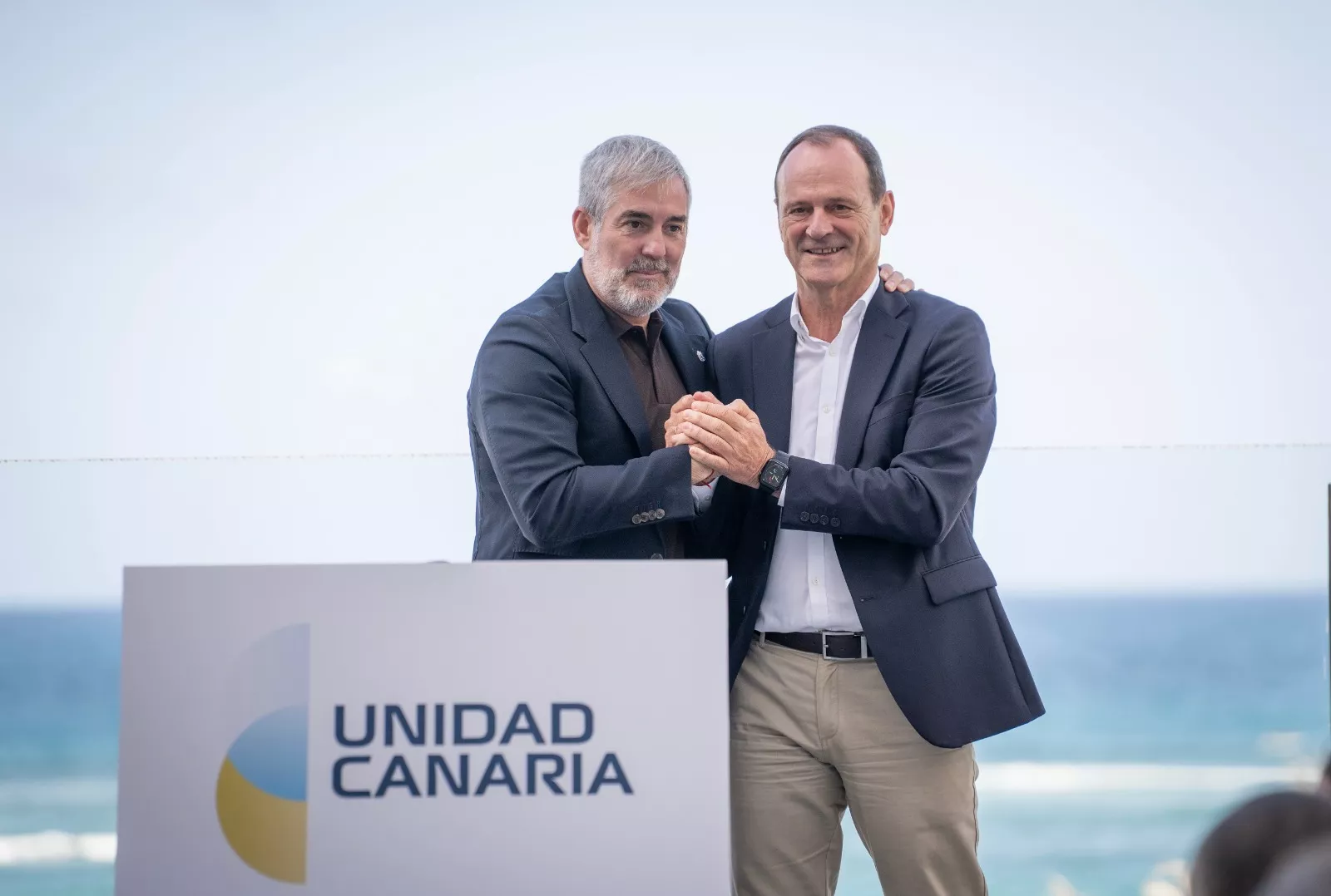 Fernando Clavijo (i) y Óscar Hernández (d)./ CEDIDA